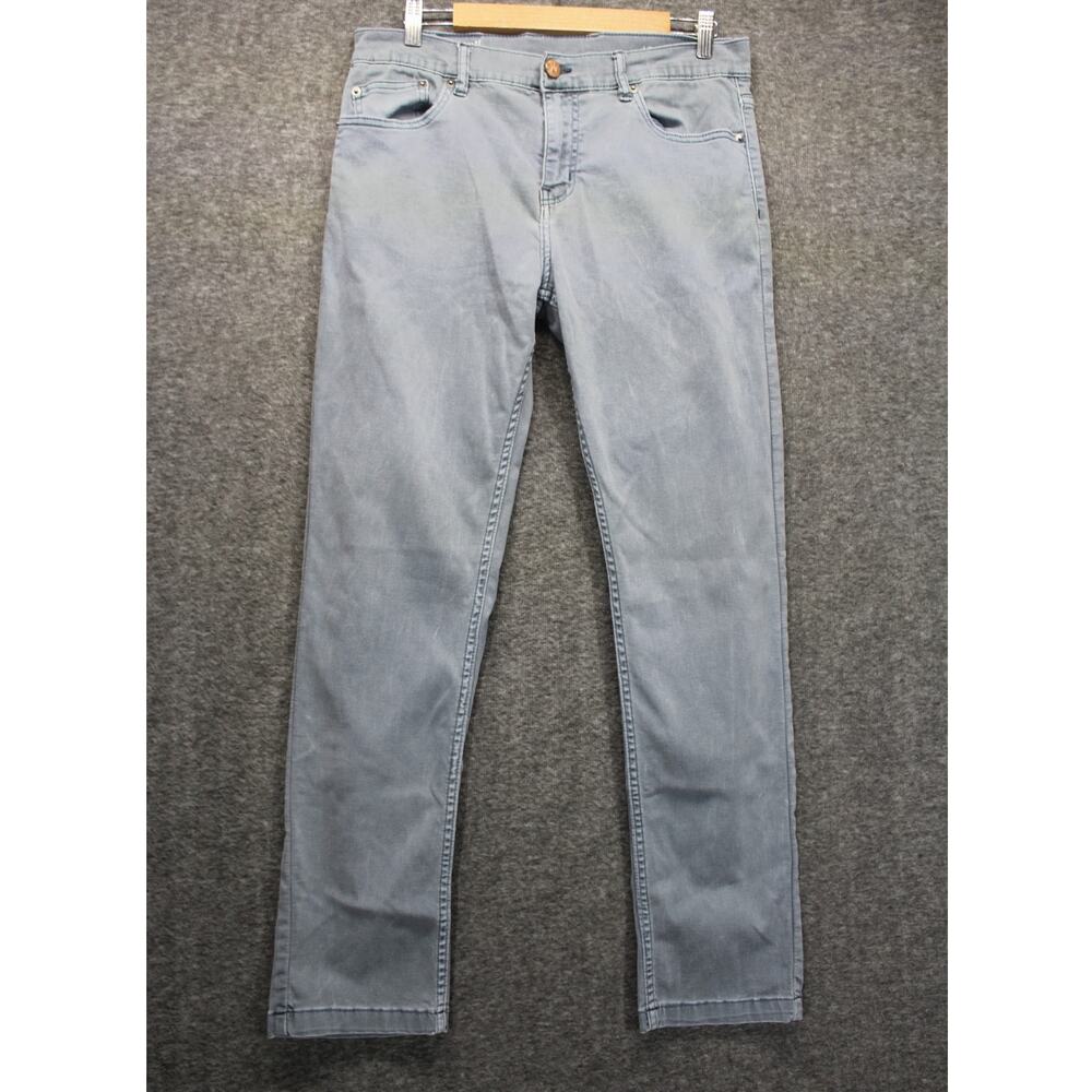 Mugsy Gray Logans Mens Jeans Size 34 x 30.5 Cotton Blend Denim